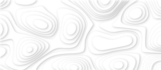 Abstract White paper cut background with lines.3d realistic papercut decoration textured with wavy layers. modern wallpaper texture and 3d realistic design use for banner flyers, posters.	