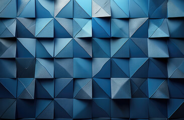 Blue background, cubes. Created with Ai