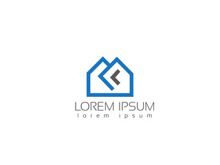 Home with letter symbolic home Logo vector for your company. Luxury Home Crown type Logo Concept sign icon symbol Element Design. House, Real Estate, Realtor, House, Mortgage Logotype. Vector illustra