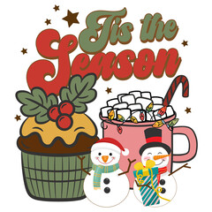 retro christmas design