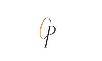 CP, PC, C, P Abstract Letters Logo Monogram