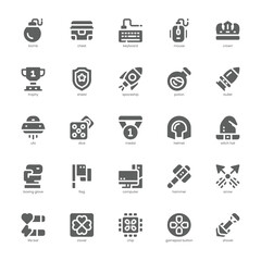 Game Station icon pack for your website, mobile, presentation, and logo design. Game Station icon glyph design. Vector graphics illustration and editable stroke.