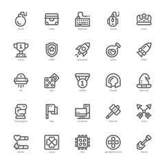 Game Station icon pack for your website, mobile, presentation, and logo design. Game Station icon outline design. Vector graphics illustration and editable stroke.