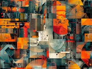 Craft a captivating digital artwork from a top-down perspective