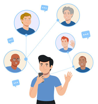 Groups of men talking remotely
technology
prostate cancer day november blue union communication
relationship
campaign with cartoon illustration for all ages advertising transparent background png