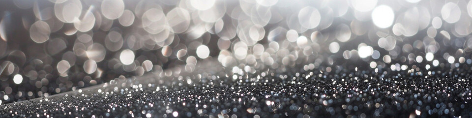 Misty Grey Glitter on a Defocused Abstract Backdrop, Modern and Sophisticated for Contemporary Art