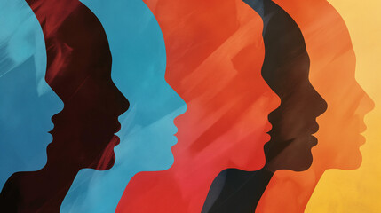 silhouette of people