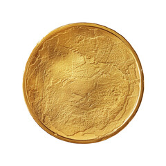 isolated abstract gold coin