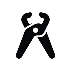 Tongs Pliers vector icon