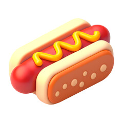3d illustration of fastfood