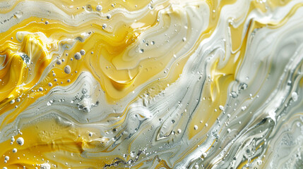 serene blend of gilded lemon and silver, ideal for an elegant abstract background