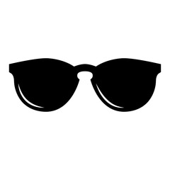 Sunglasses black icon. Vector illustration, EPS10