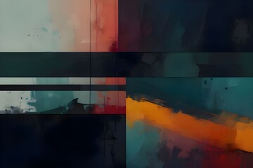 Abstract composition Generative AI 