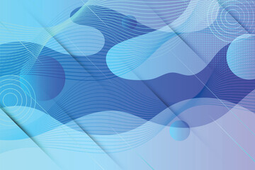 Abstract Gradient Blue liquid background. Modern background design. Dynamic Waves. Fluid shapes composition