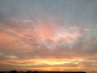 sunset in the clouds