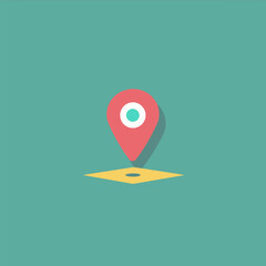 Free vector geotag address location spotter tag favicon icon logo symbol