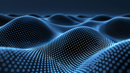 Digital cyberspace and particle digital data network connection concept