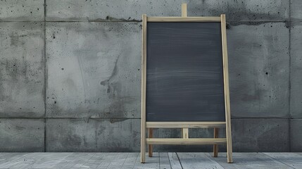 Blank board for advertising mockup