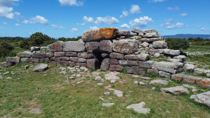 Tomb of the Giants Somu de Sorcu in the Giara di Siddi in central Sardinia