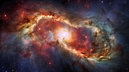 Abstract background pattern of a nebula galaxy in space.