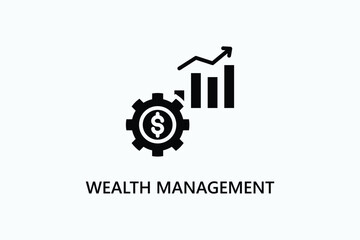 Wealth Management Vector, Icon Or Logo Sign Symbol Illustration 
