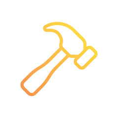 Hammer vector icon