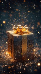 Gift with ribbon: a visual symphony of surprise and celebration, elegance, joy, and the artistry of gifting, captured in stunning detail and vibrant color for various occasions and heartfelt moments