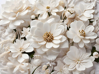 white flowers in the garden