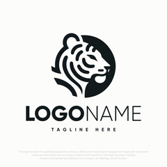  Lion with crown logo template