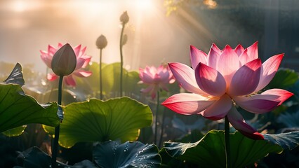 flowers in the water