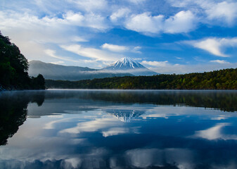 西湖から逆さ富士