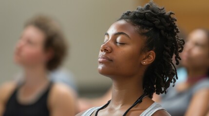 Soft spoken words guide the participants through a series of muscle relaxation exercises releasing tension and stress..