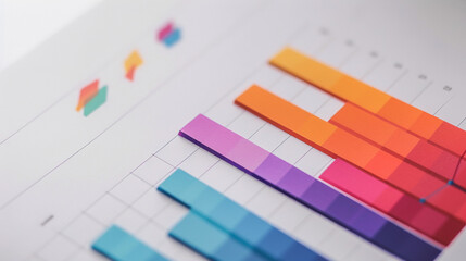 Colorful Data Chart - A colorful data chart showcasing the comparison and analysis of different data sets.