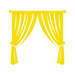 curtain vector  flat design