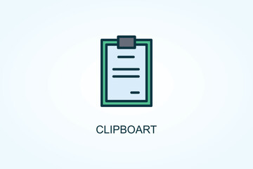 Clipboart  Vector, Icon Or Logo Sign Symbol Illustration 