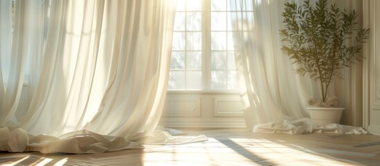 Obraz premium Bedroom With Bed and Window