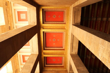 Colorful ceiliing patterns of different structures at the Anitkabir monument, complex, memorial,...