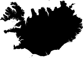 Iceland Vector Map