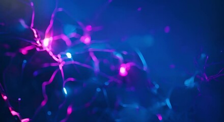 Neural Network-Inspired Digital Background for Science Education. Concept Digital Art, Neural Networks, Science Education, Abstract Backgrounds - Powered by Adobe