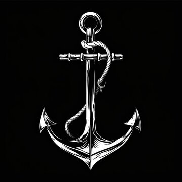 recommend clip art: Vector illustration of ship anchor isolated