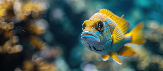 Close Up of Fish in Aquarium