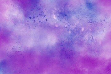 Abstract purple and blue colors watercolor background. Watercolor background. Abstract watercolor cloud texture. Oil paint background.