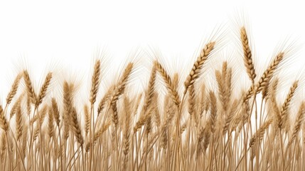 Spikelets and stems of oats and wheat, rye and barley. Agriculture and whole grain production