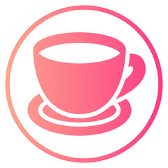 matcha tea gradient icon