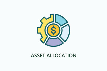 Asset Allocation Vector, Icon Or Logo Sign Symbol Illustration 
