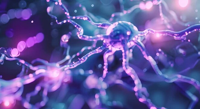 Highlighted neurological map areas related to conditions affecting nerve function and cognition. Concept Brain regions, Neuronal pathways, Cognitive functions, Nerve disorders, Neuroanatomy