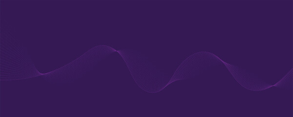 Abstract purple gradient background with waves. EPS10