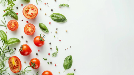 Healthy food background. The best fresh fruits and vegetables for health.