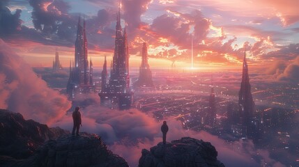 Urban Majesty: A Cinematic Skyline