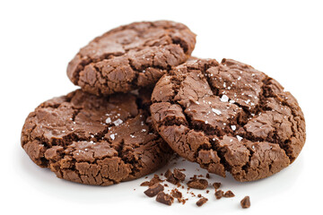 Chocolate chip cookies isolated on white background. Chocolate chip cookies.